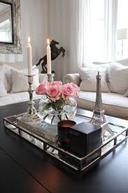 Beautiful Mirrored Tray With Chrome Rails Elegant Square Vanity Mirror Tray With Side Bars Makes A Coffee Table Decor Tray Tray Decor Mirrored Coffee Tables