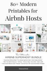 Airbnb Host Bundle Welcome Book Template Superhost How Etsy In 2021 Airbnb Host Airbnb Airbnb House