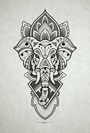 Indian elephant tattoos are very compelling, they serve as a decorative adornment and personifies loyalty, strength, wisdom and longevity. Pin By Mia On Geometricos Mandala Elephant Tattoo Elephant Head Tattoo Elephant Tattoo Design