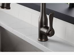 Kitchen soap dispensers can be a practical and convenient addition to your kitchen explore options for personalizing your kitchen's design with stylish and convenient soap dispensers that come in a variety of finishes including chrome, stainless, polished nickel, champagne bronze™ and more. K R23863 Sd Motif Pull Down Kitchen Faucet With Soap Dispenser Kohler Canada