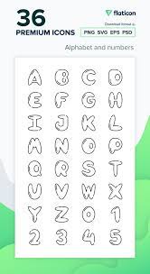 36 Premium Vector Icons Of Alphabet And Numbers Designed By Freepik Alphabet And Numbers Vector Icons Icon