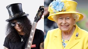 Oh, youre the man with the hat!: Why Slash tripped out meeting Queen  Elizabeth II, after offering Ozzy Osbourne £5000 to flash his ass at Her  Majesty | Louder