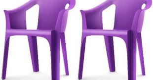 Resol Cool Garden Outdoor Indoor Designer Plastic Chairs Purple Garden Furniture Pack Of 2 Chairs Amaz Plastic Garden Chairs Garden Chairs Chair Set