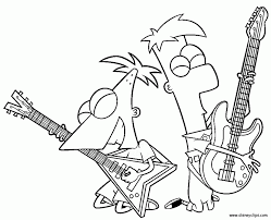 Phineas and ferb, the popular american animated comedy, musical tv series, is a popular subject for online coloring pages. Phineas And Ferb Printable Coloring Pages Coloring Home