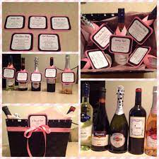 Pin By Marie Spaar On Gifts Wedding Wine Basket Bridal Gifts Wine Baskets
