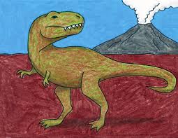 Stay tooned for more free drawing lessons by: How To Draw A T Rex Art Projects For Kids
