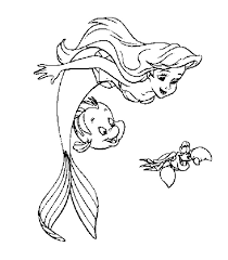 Ariel Flounder E Sebastian Disegni Da Colorare Gratis Disegni Da