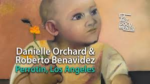 Danielle Orchard and Roberto Benavidez at the Perrotin Gallery, Los Angeles