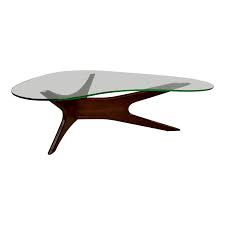 1960s Mid Century Modern Adrian Pearsall Walnut Glass Top Kidney Shaped Coffee Table In 2020 Coffee Table Glass Table Living Room Pearsall