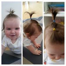 Baby Double Pony Needed 2 X Hair Ties Baby Hairstyles Hair Ties Pineapple Palm Tree