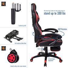 Ergonomic Computer Gaming Chair Large Size Pu Leather High Back Office Racing Chairs With Widen Thicken Seat And Retractable Fo Racing Chair Gaming Chair Chair