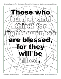 Keep your kids busy doing something fun and creative by printing out free coloring pages. Hunger And Thirst Beatitudes Coloring Page On Sunday School Zone