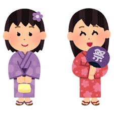 浴衣を着た女の子のイラスト | かわいいフリー素材集 いらすとや