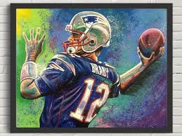 Tom Brady Giclée Painting Acrylic