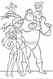 Have you taken your family to see the movie yet? Disney Incredibles Coloring Pages Coloring Home