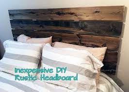 Diy Rustic Headboard Diy Headboard For Under 50 I M Loving This Lifestyle Blog Travel Rustic Headboard Diy Rustic Wooden Headboard Diy Headboard Wooden