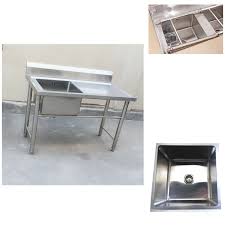 stainless steel industrial single bowl