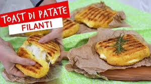 Sfiziose, facilissime e buone le frittelle di patate e formaggio, cotte in padella con solo albumi, morbide e sfiziose, piacciono a grandi e bambini, filanti, cremose, fanno proprio gola non è vero? Toast Di Patate In Padella Con Prosciutto E Formaggio Ricetta Facile Youtube