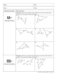 If an angle of one triangle is congruent to an angle of a second triangle. 2