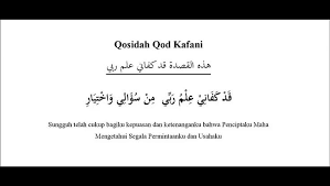 We did not find results for: Teks Lengkap Qod Kafani Ilmu Robbi Habib Syech Arab Latin Dan Artinya