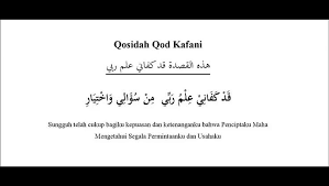 Maybe you would like to learn more about one of these? Teks Lengkap Qod Kafani Ilmu Robbi Habib Syech Arab Latin Dan Artinya