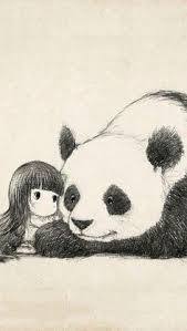 Imagen De Drawing Panda And Art Panda Art Panda Illustration Panda Sketch