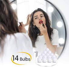 Maybe you would like to learn more about one of these? Buy Hollywood Led Vanity Lights Strip Kit With 14 Dimmable Light Bulbs For Full Body Length Mirror And Bathroom Wall Mirror Plug In Mirror Lights With Power Supply White No Mirror Included