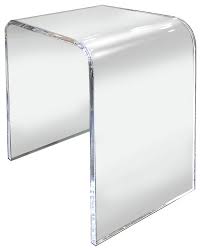 's contemporary style adds personality to any space. In Stock 18 X 12 X 18 X 3 4 Clear Acrylic End Table Or Shower Bench Contemporary Side Tables And End Tables By Acrylic Fabrication Houzz
