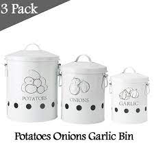 Suivant le modèle choisi, le diable le diable à pomme de terre peut aussi être utilisé pour faire du pop corn ! 3 Pieces Boite De Rangement Pommes De Terre Oignons Ail Bin Cuisine Alimentaire Conteneur Blanc Seaux Respirant Boite Type Kt208 Cdiscount Maison