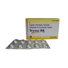Maybe you would like to learn more about one of these? Trypsin Bromelain Rutoside Trihydrate And Aceclofenac Tablet Rs 158 Strip Id 15825820588