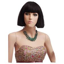 Black Bob Wig With Bangs Amazon Kolight New Style Black Bob Fluffy With A Bangs Women Girls Hair Replacement Wig Synthetic Hot This Is An Ama With Images Black Hair Wigs Beautiful Hair Wigs With Bangs