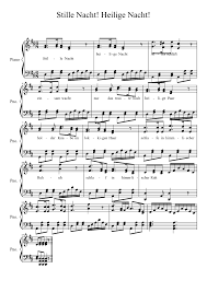 Holder knabe im lockigen haar, schlaf in himmlischer ruh! Stille Nacht Heilige Nacht Sheet Music For Piano Solo Musescore Com
