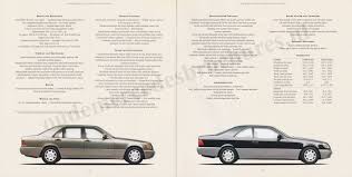 1994 Mercedes Benz S Class W140 Models Lineup Auto