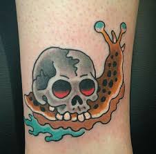 Skull Bite The Bullet Tattoo Pin On The Bat Skin