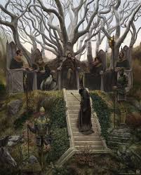Meeting The Council Fantasy Art Fantasy Landscape Art