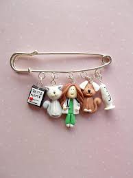 Veterinarian Gift Vet Pin Veterinarian Brooch Vet Tech Veterinarian Gift Veterinary Gift Gifts For Veterinarians Polymer Clay Gifts Polymer Clay Charms