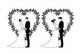 Download Wedding Couples Svg Bride And Groom Svg Wedding Heart Clipart By Doodle Cloud Studio Thehungryjpeg Com
