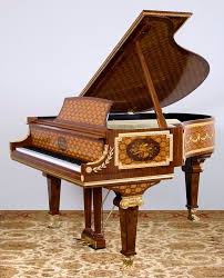 Marquetry Inlaid Art Case Steinway Sons Baby Grand Piano Baby Grand Pianos Piano Music Box