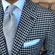 Black And White Checkered Jacket Mens Violamilano Danielmeul Of Pauwmannen Wearing A Viola Milano Cappuccino 7 Fold Cashmere Tie Handrolled White Well Dressed Men Mens Outfits Stylish Men