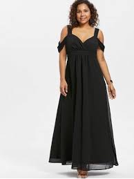 Open Shoulder Plus Size Empire Waist Maxi Dress With Images Empire Waist Maxi Dress Maxi Dress Plus Size Maxi Dresses