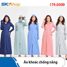 Áo khoác chống nắng dáng dài thoáng mát