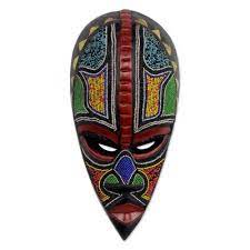 Collection of hand drawn face masks of african ethnicities with different patterns and shapes isolated. Unicef Uk Market Authentic African Mask Proud Hausa Warrior