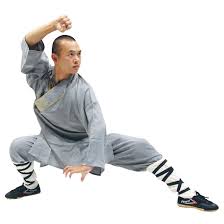 Shaolin Style Warrior Monk Robes Gray Orange 50 Junhong S Kung Fu Club
