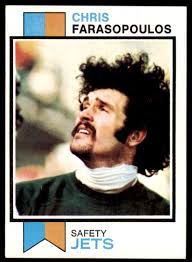1973 Topps Football Cards Chris Farasopoulos New York Jets #374