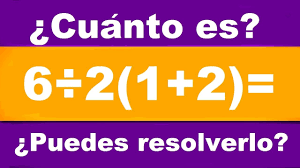 Many say, this should be solved according to bodmas so the answer will be 9. Cuanto Es 6 2 1 2 Cual Es La Respuesta Correcta Youtube