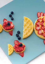 Waffle Fish Food Art For Kids Creative Food Fun Kids Food