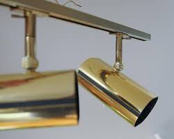 Lightolier Mid Century Vintage Brass Gold Tone Track Lighting Etsy Track Lighting Lightolier Track Lighting Lightolier