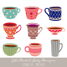 Tea Cup Clipart Set Instant Download 34 Png Images Etsy Clip Art Tea Cups Photo Decor
