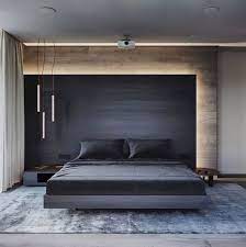 In the master bedroom, a 1960s wall sculpture by william friedle hangs above a custom oak bed, antique french tole clocks accent the wall, and a fur throw creates rich texture. Excellent Free Of Charge Minimalist Bedroom Design Style Modern Master Bedroom Design Luxurious Bedrooms Bedroom Bed Design