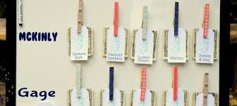 How To Make A Chore Chart With Clothespins Archives Pink